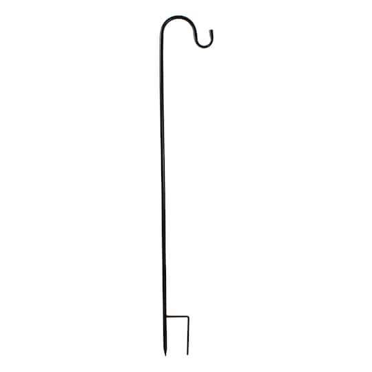 36" Black Metal Shepherd's Hook Garden Stake